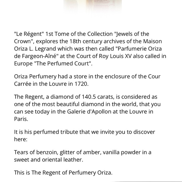 AUTHENTIC FRENCH PERFUME - ORIZA L. LEGRAND -  Le Regent EAU DE PARFUM SPRAY - Picture 2 of 7